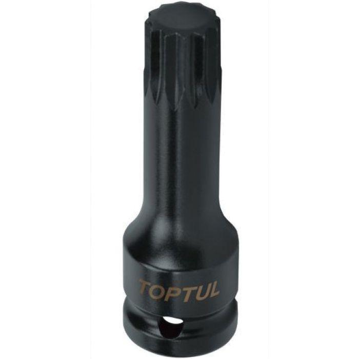 Голівка ударна TOPTUL SPLINE М16 L77мм 1/2" KADB1616L