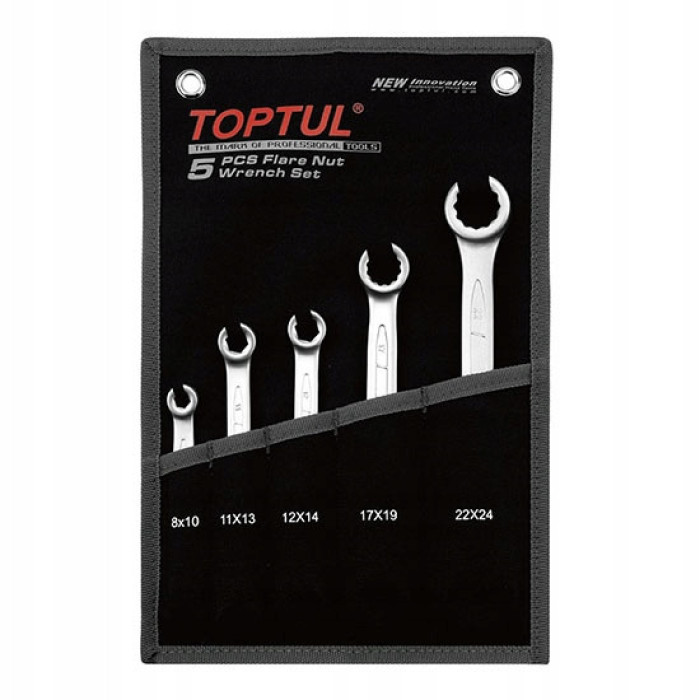 Набір ключів розрізних TOPTUL 5 шт. 8-24 мм (чохол) GPAQ0502