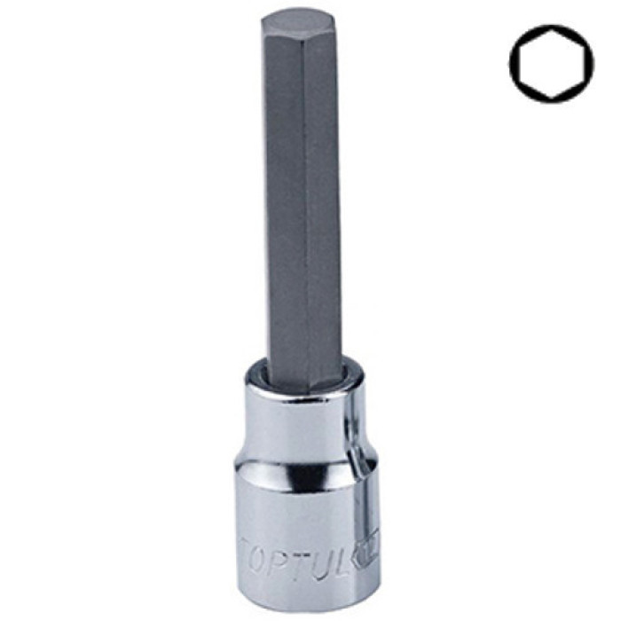 Насадка шестигранник HEX TOPTUL 7 мм 100 мм 1/2" BCEA1607