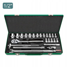 Набір інструменту головки з тріскачкою TOPTUL 1/2" 24ед. (6-гр.) GCAD2401