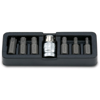 Набір біти для викрутки TORX TOPTUL 10мм T25-T55 7ед. GAAT0705