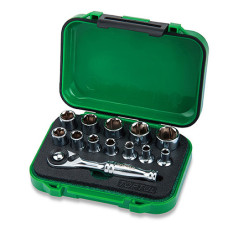 Набір головок з тріскачкою TOPTUL 1/4" 13ед. GABW1301