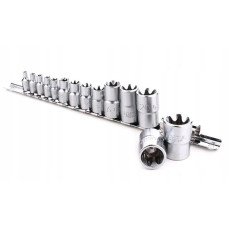 Набір головок TORX на планці TOPTUL 1/4"-1/2" E4-E24 14ед. GAAR1402