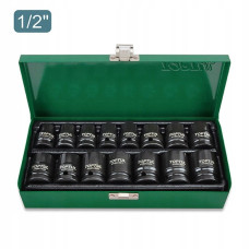 Набір ударних головок TOPTUL 1/2" 10-24мм 15од. GDAD1501