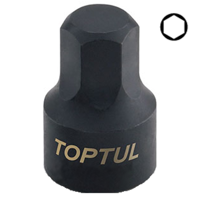 Головка-бита 1/4" HEX TOPTUL 7 мм (цільна) BCDB0807