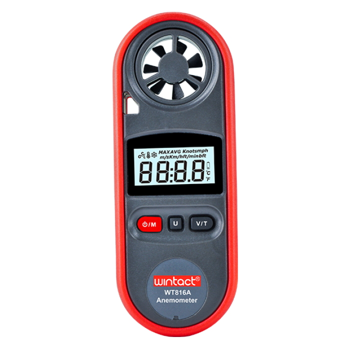 Анемометр цифровий 0,7-30 м/с, -10-45 °C WINTACT WT816A