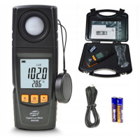 Вимірювач освітленості люксметр + термометр, USB 200000 Lux BENETECH GM1020