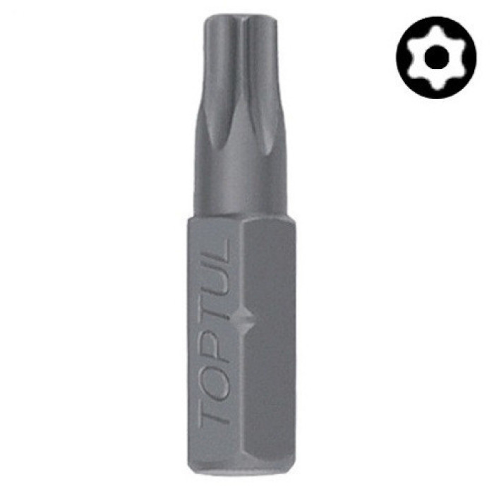 Біта TORX з отвором TOPTUL 1/4" 25 мм T27 FSGA0827