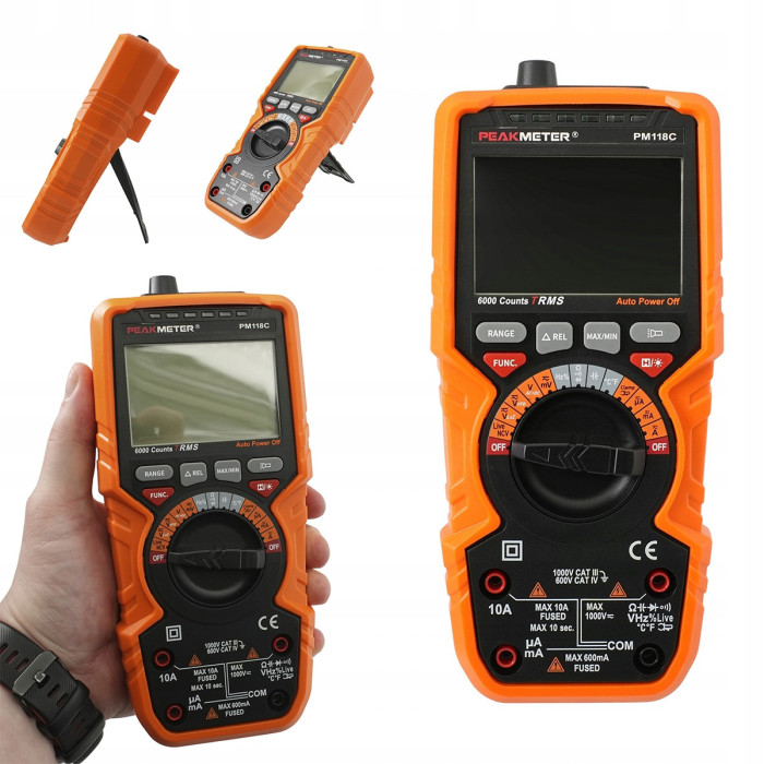 Мультиметр цифровий багатофункціональний PeakMeter PM118C