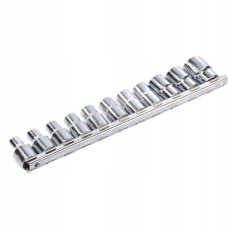 Набір 12-гранних головок на планці TOPTUL 12-гр. 1/2" 11ед. 8-22мм GAAQ1601U-12
